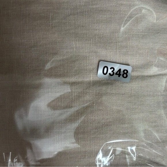 NWT NIA Beige Neutral Oversized Linen Blend Button Down Long Sleeve Top Size Med - Picture 10 of 10